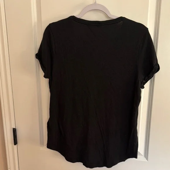 Polo by Ralph Lauren Women's Black V-Neck Top - Picture 6 of 6